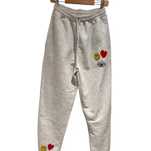 SOUTH PARADE grey sweatpants with fun details - size XS